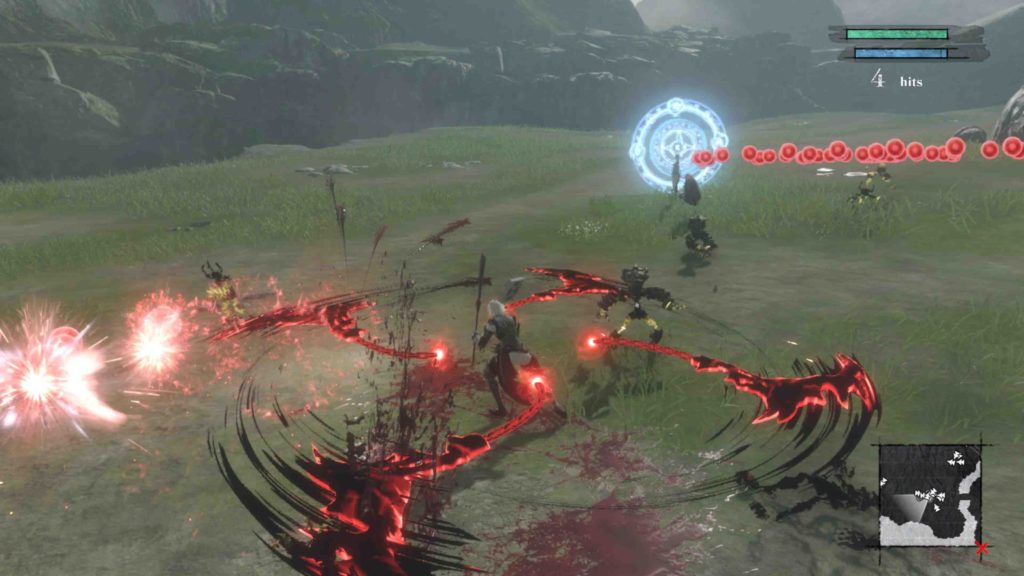 NieR: Replicant - zrzut ekranu z walki