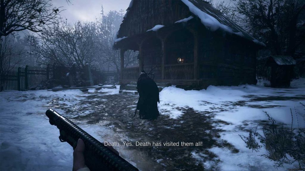 Resident Evil Village - zrzut ekranu z wiedźmą