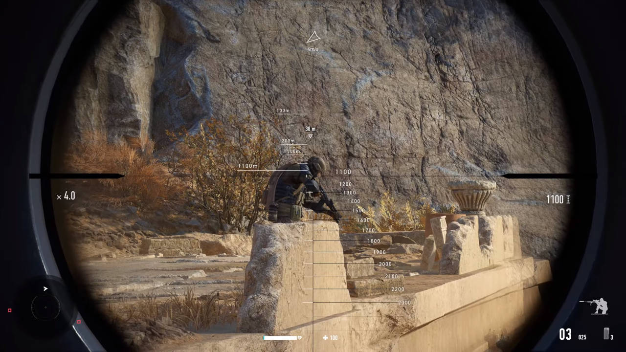 Sniper Ghost Warrior Contracts 2 celowanie przez lunetę karabinu snajperskiego