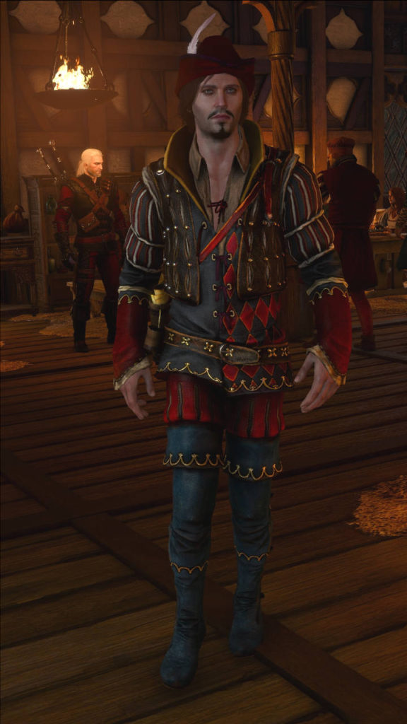 Wiedzmin 3 Jaskier - modyfikacja na nowy, stary kostium