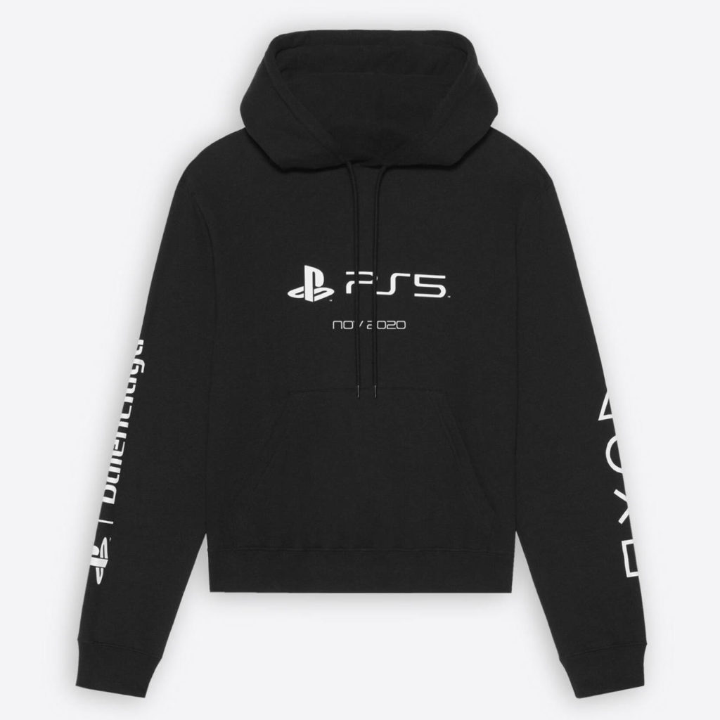 Balenciaga x PlayStation - czarna bluza z nadrukiem