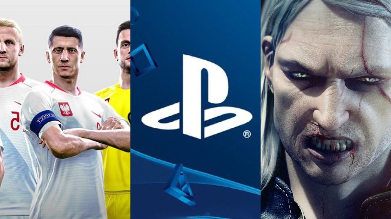 DoGRYwka - Lewandowski i inni polscy piłkarze, logo PlayStation, wkurzony Geralt z Wiedźmin 3