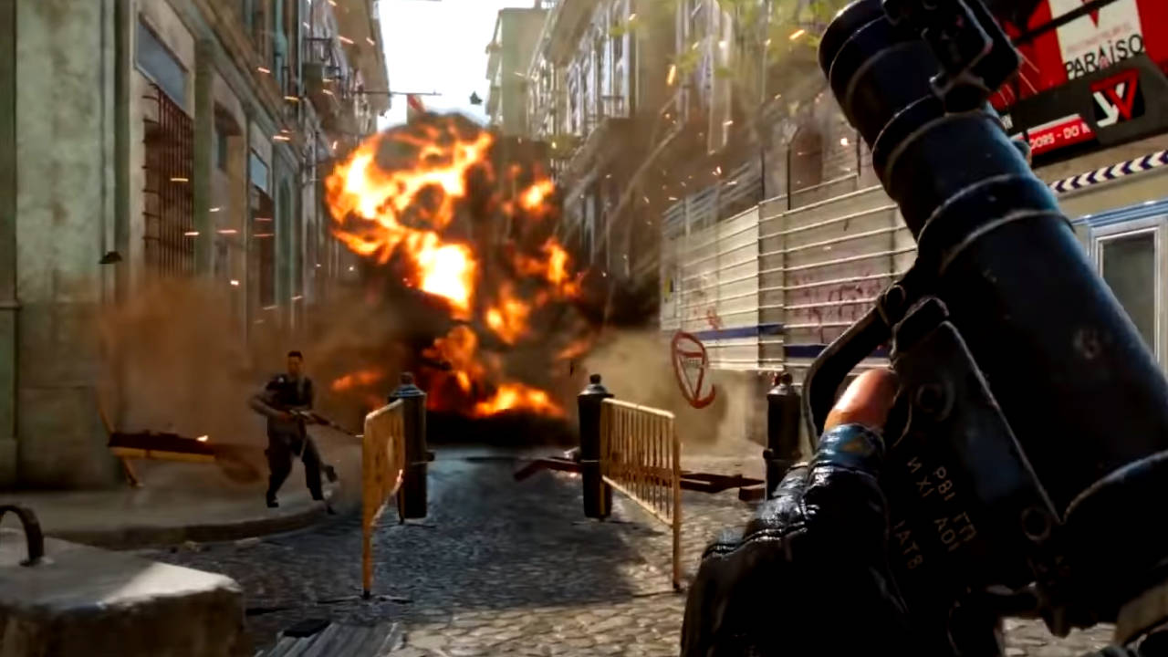 Far Cry 6 - wybuch po strzale z RPG