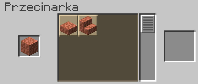 bloki żłobionej miedzi można przerobić także w przecinarce