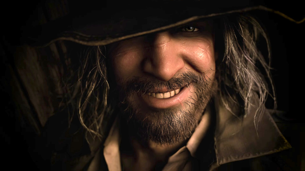 Resident Evil Village - Karl Heisenberg uśmiecha się szeroko