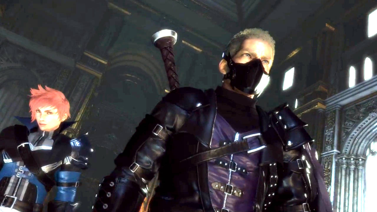 Stranger of paradise final fantasy origin - ujęcie z demo gry z bohayerami idącymi do przodu