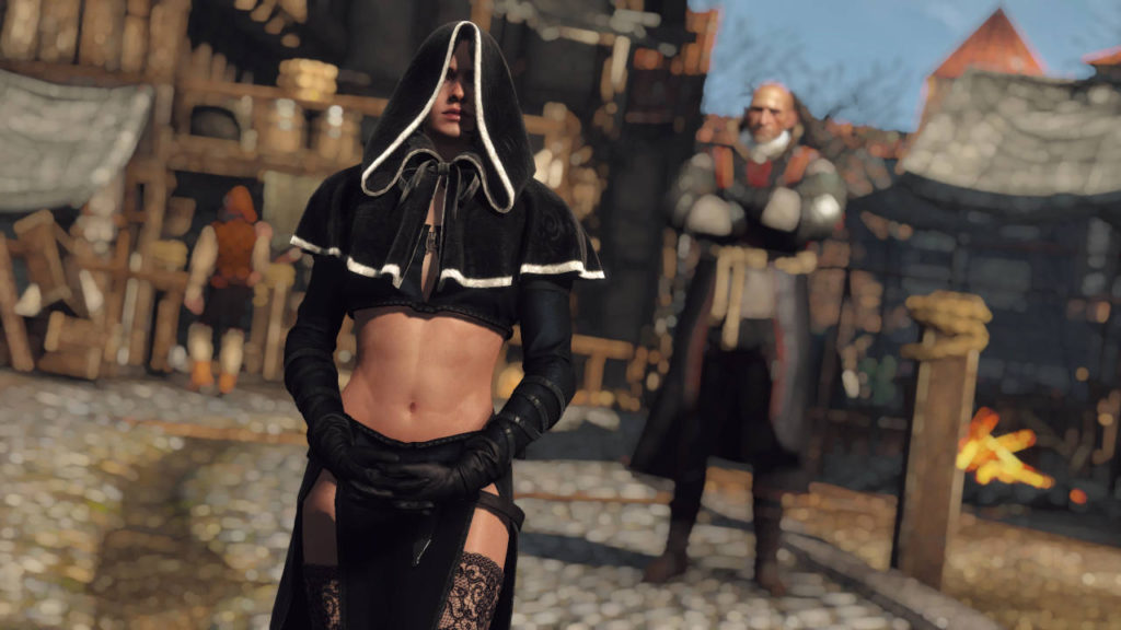 Wiedźmin 3 - model Yennefer z kapturem na głowie z modyfikacji Sporty Yennefer