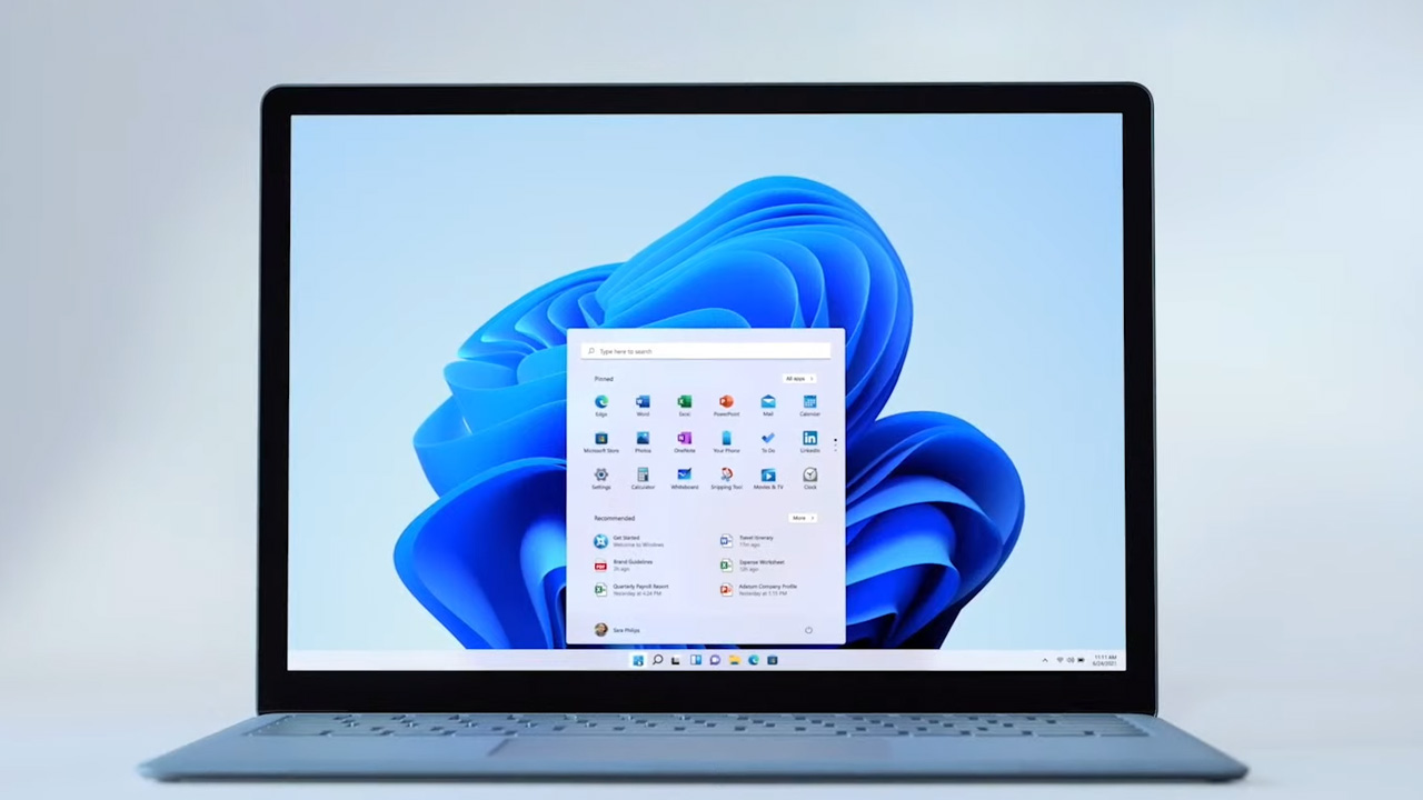 Windows 11 - zdjęcie laptopa z systemem