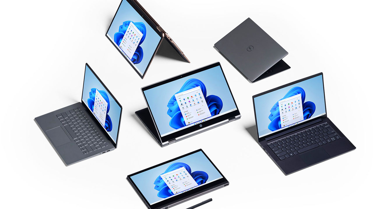 Windows 11 uruchomiony na kilku komputerach