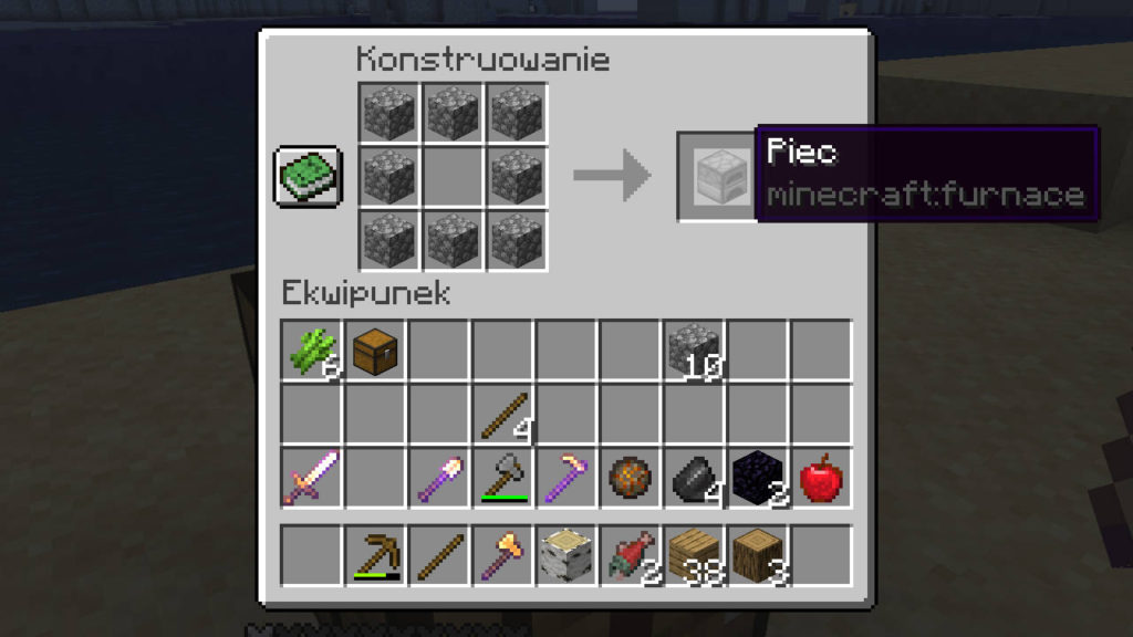 Minecraft - instrukcja wytwarzania pieca