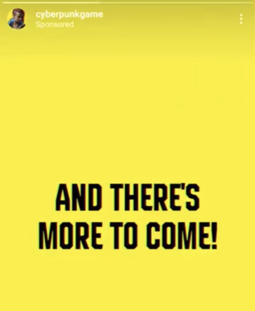 Reklama Cyberpunka z Instagrama 1