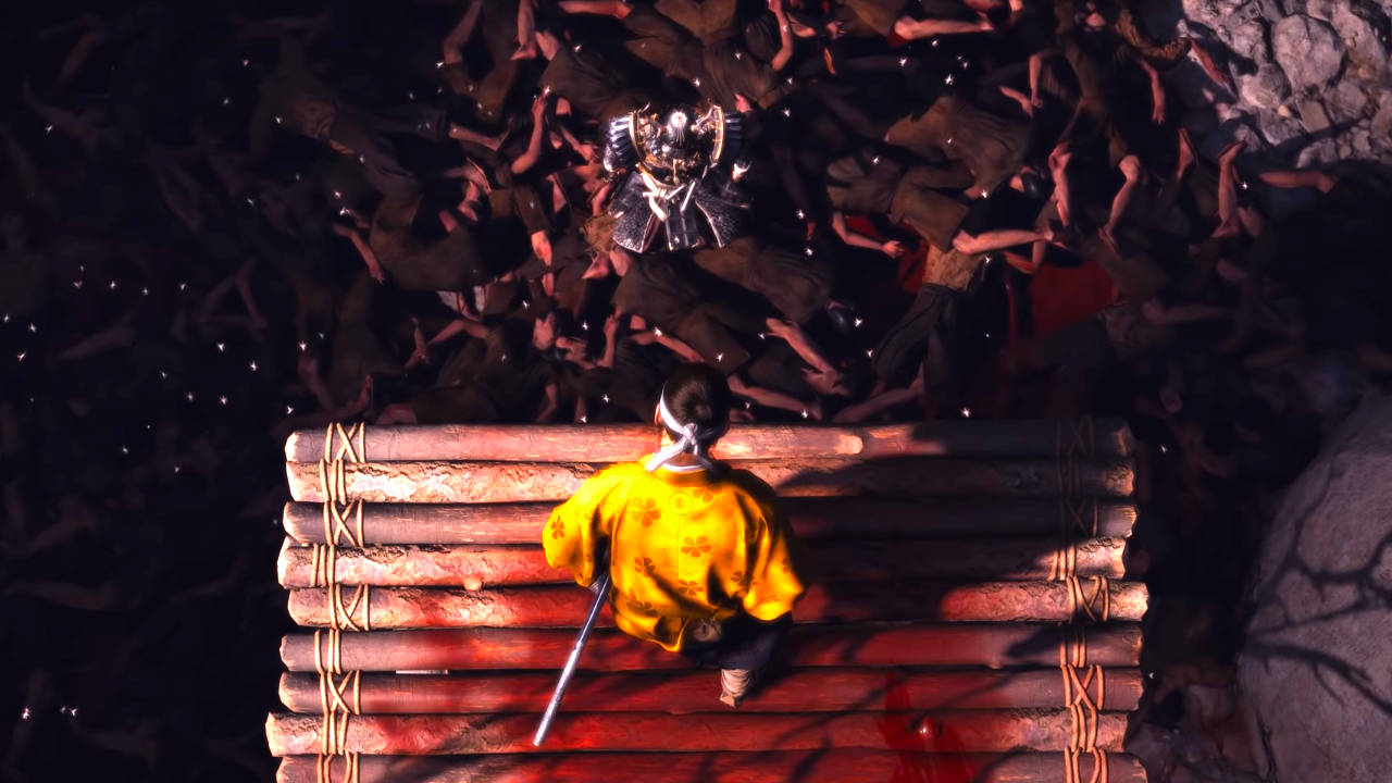 Ghost of Tsushima Director's Cut - zwłoki na dnie dziury