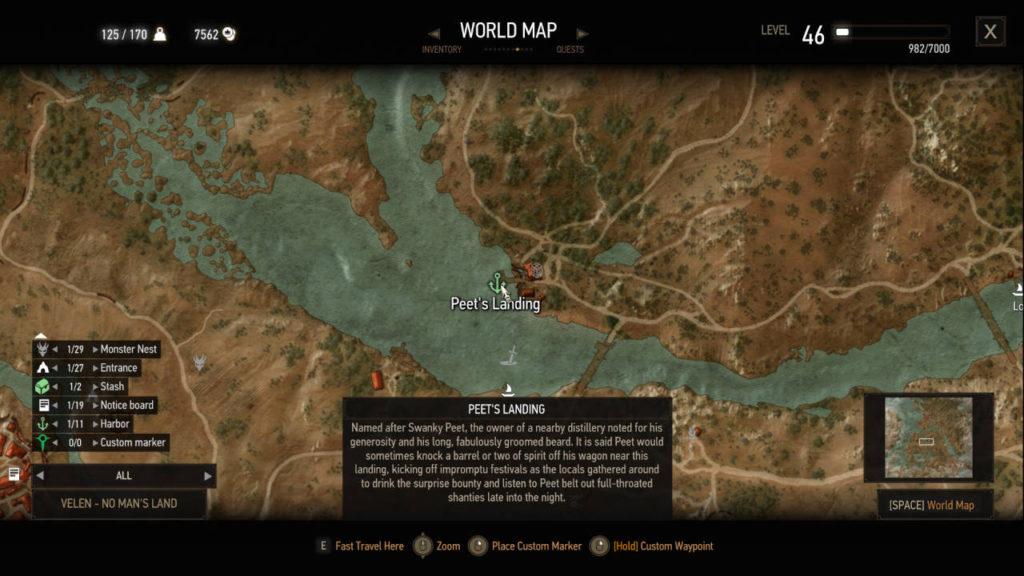 Wiedźmin 3 Dziki Gon - poprawiony opis i nazwa portu w grze dzięki modyfikacji Harbor Names Restored