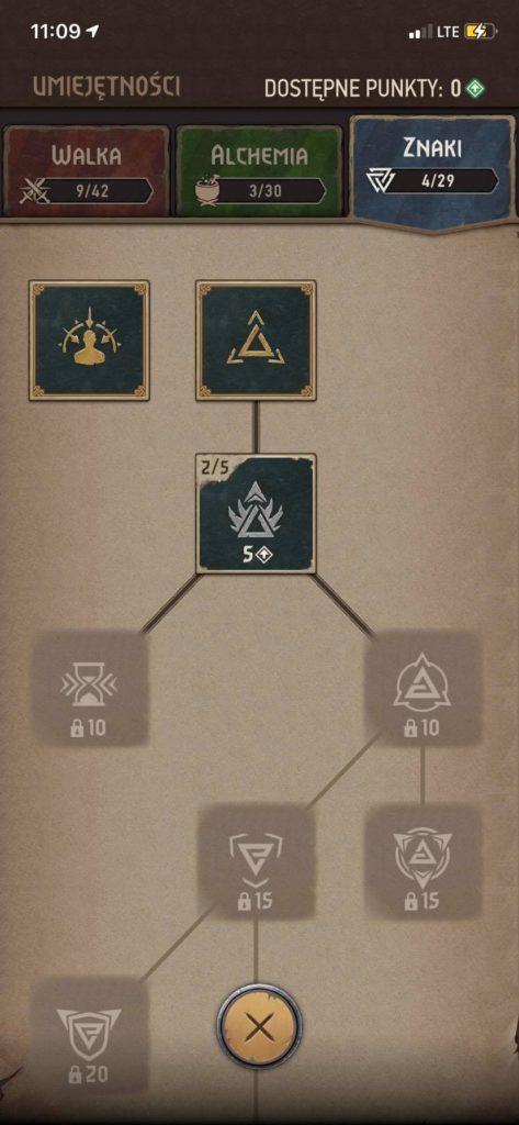 Wiedźmin: Pogromca Potworów - drzewka skilli 2