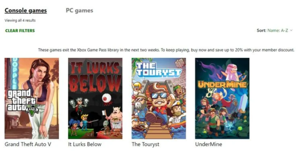 Xbox Game Pass - GTA V wkrótce zniknie