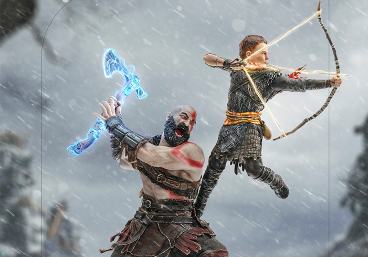 Kratos i Atreus figurka topór