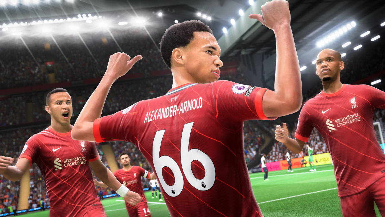 FIFA 22 - piłkarze cieszą się - PG