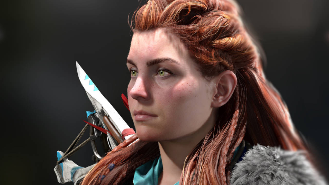 Horizon Forbidden West - Aloy - twarz - PG