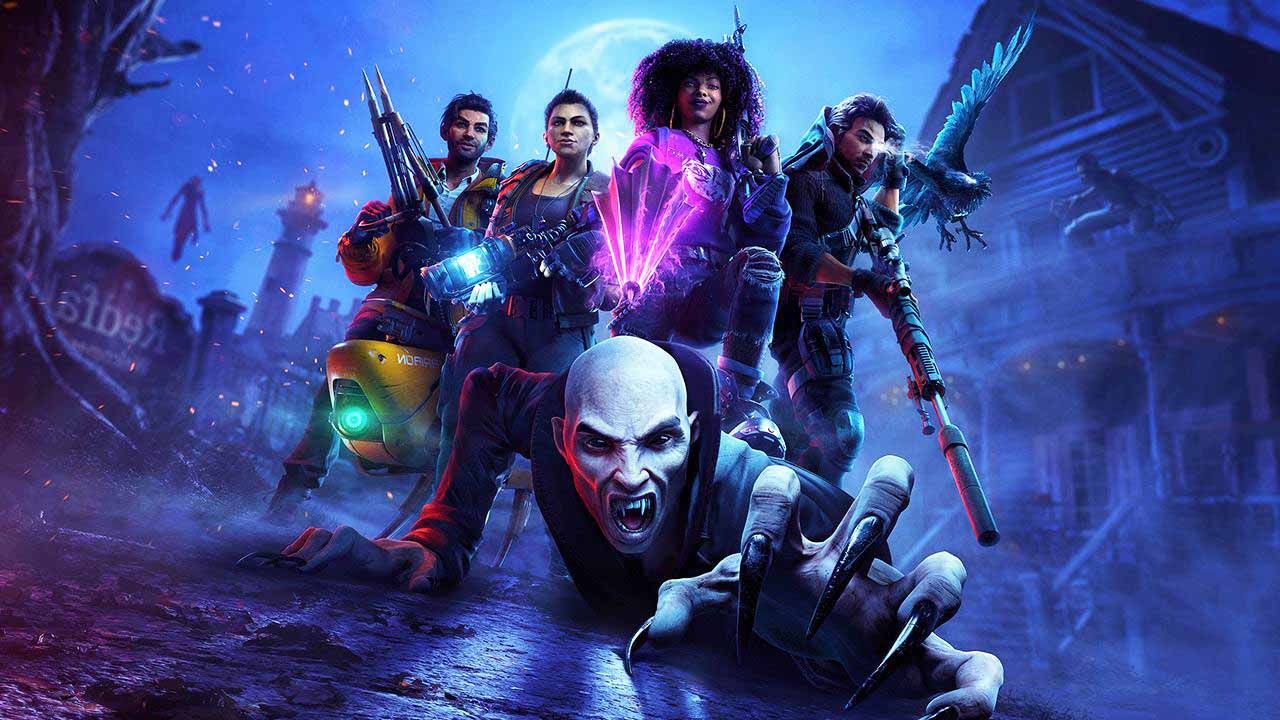 Redfall - grafika z bohaterami