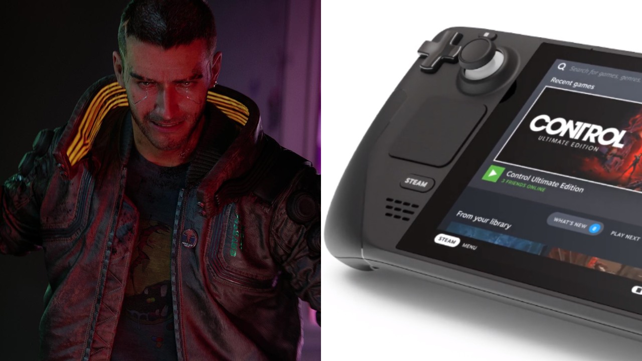 Steam Deck i V z Cyberpunk 2077
