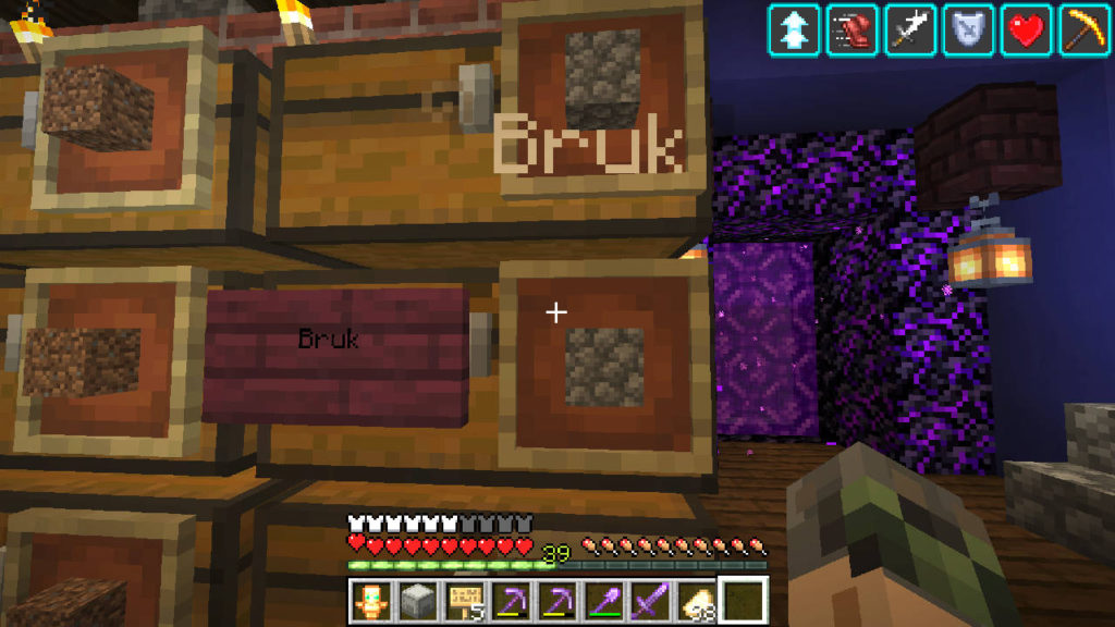 Minecraft - magazyn - skrzynie - PG