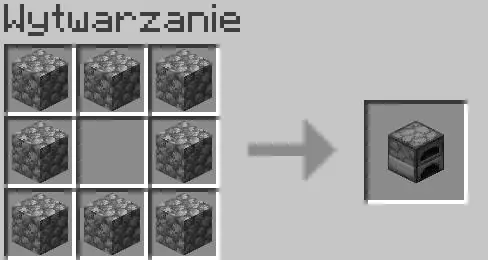 Minecraft - receptura pieca