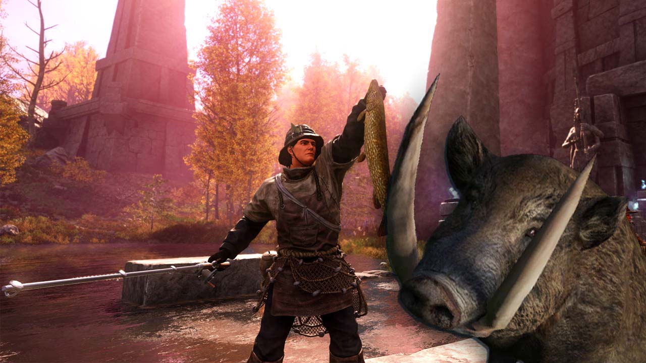 New World - rybak i dzik