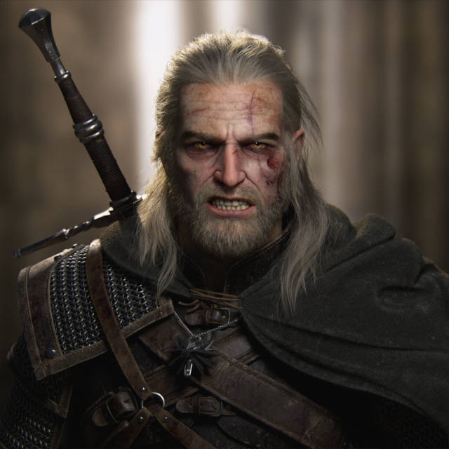 Wiedźmin 3 Dziki Gon - next-generacyjny Geralt z wkurzoną miną- PG