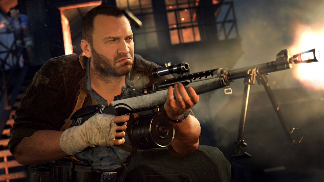 Call of Duty Vanguard - żołnierz strzela z karabinu - PG