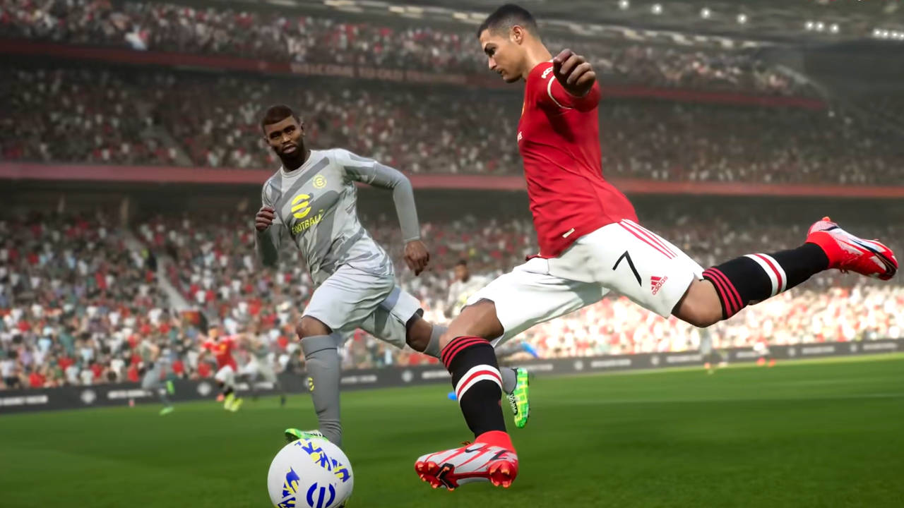 eFootball 2022 - Konami - Ronaldo strzela gola - PG