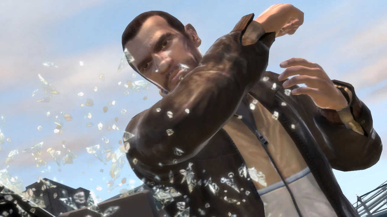 GTA IV - Niko włamuje się do auta