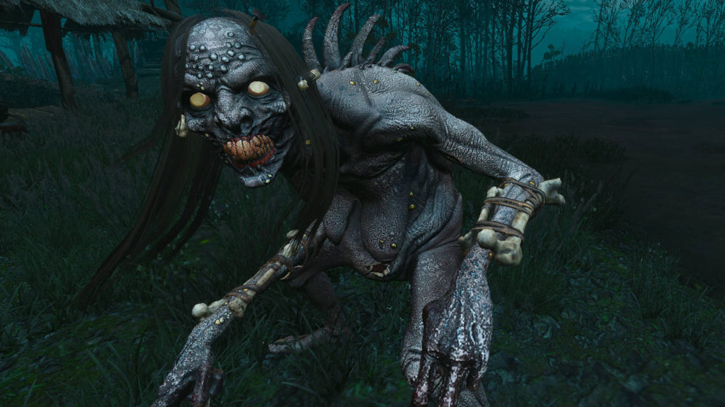 Wiedźmin 3 Dziki Gon - baba wodna z modyfikacji Horrid Undead
