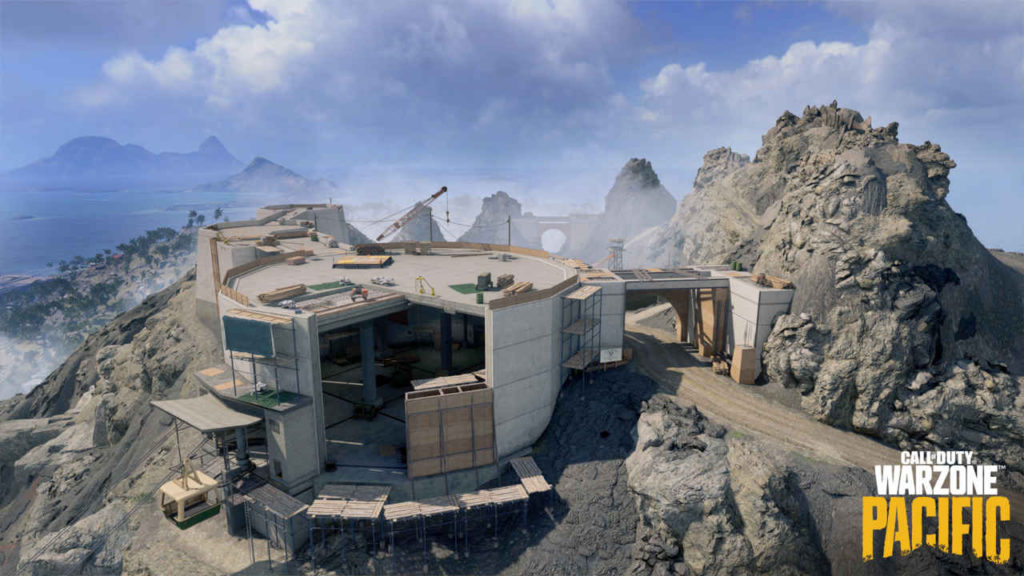 Call of Duty Warzone Pacific - Caldera - budynek w budowie
