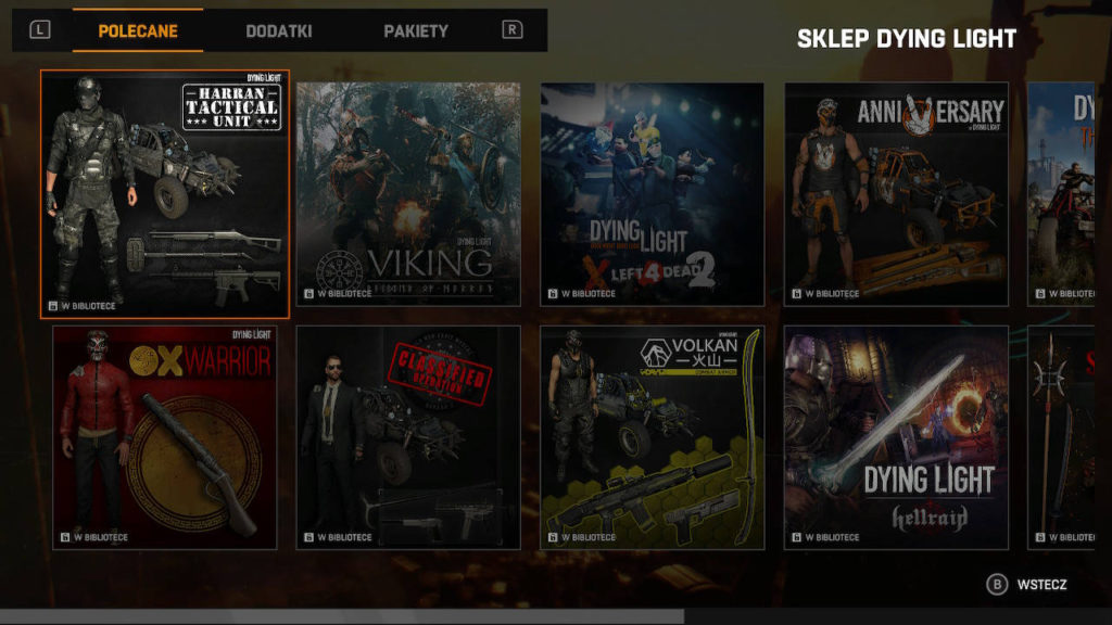 Dying Light Platinum Edition - lista DLC