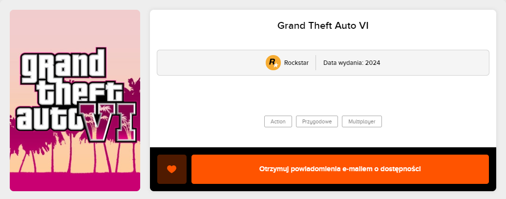 GTA VI w sklepie internetowym