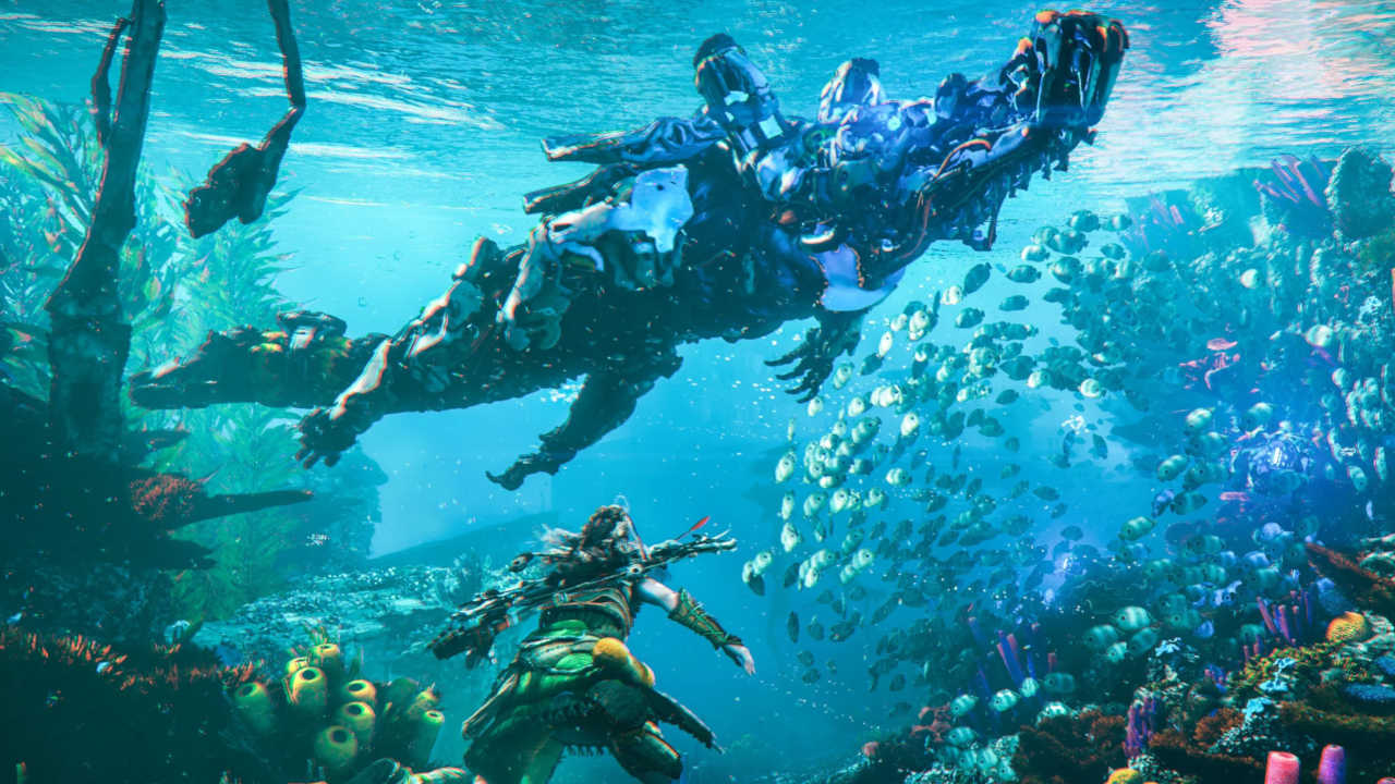 Horizon Forbidden West - walka pod wodą - PG