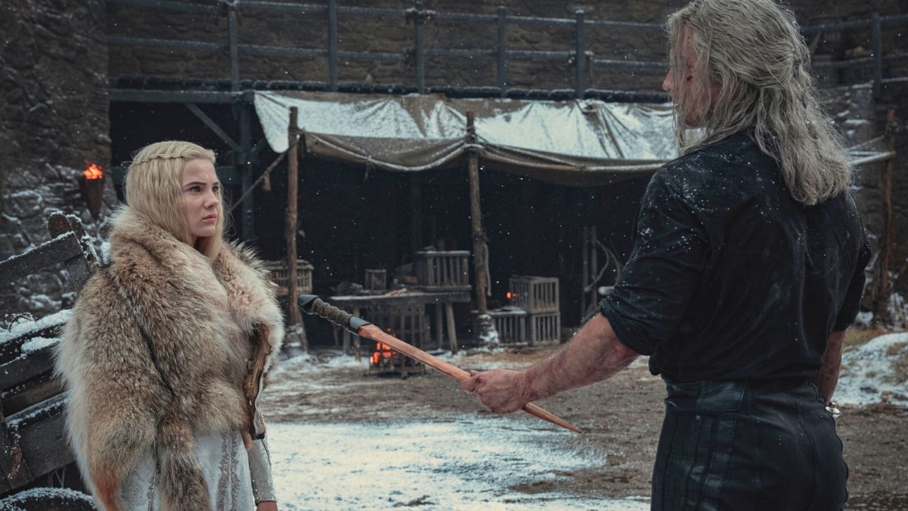 Ciri i Geralt w 2. sezonie serialu Wiedźmin