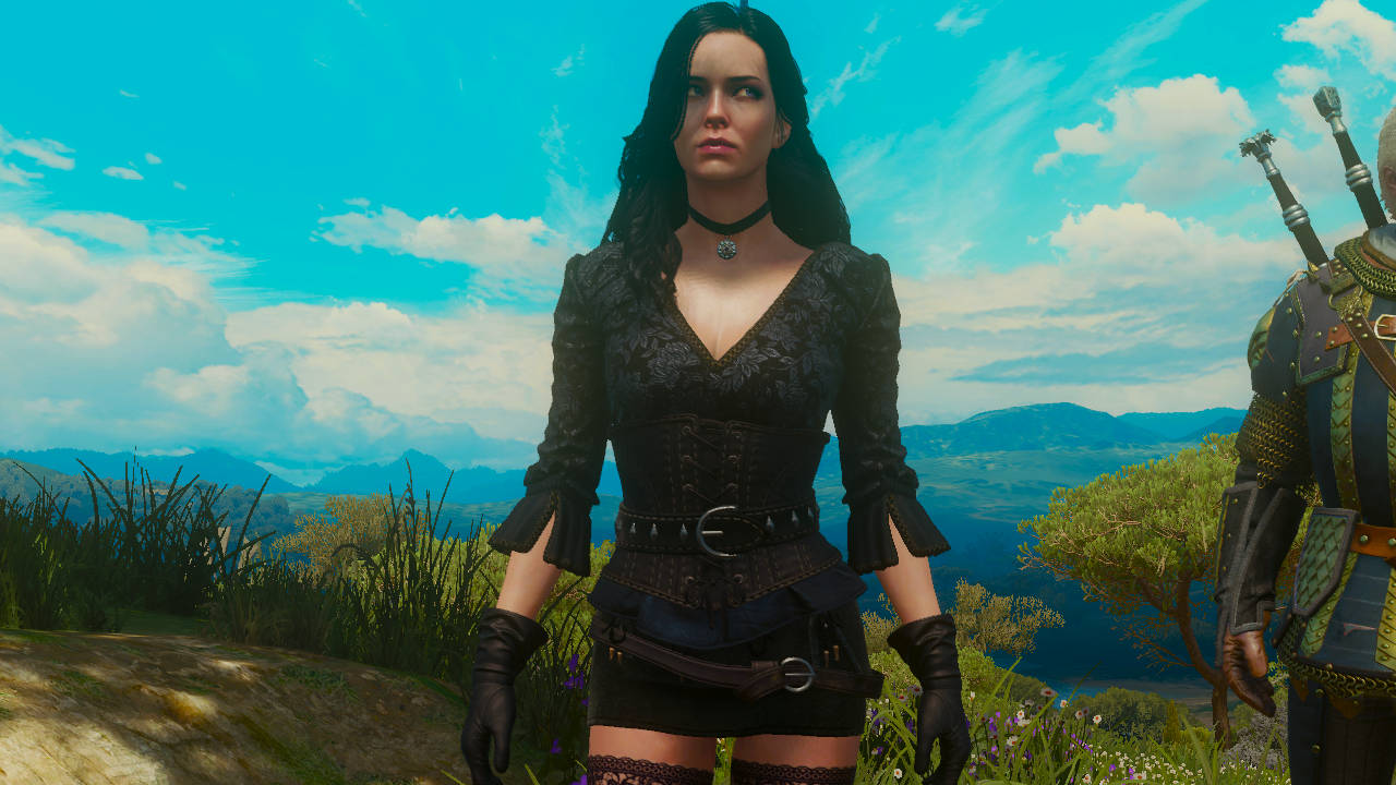 Elegancki strój dla Yennefer w sam raz na Sylwestra. Pobierajcie moda do Wiedźmina 3