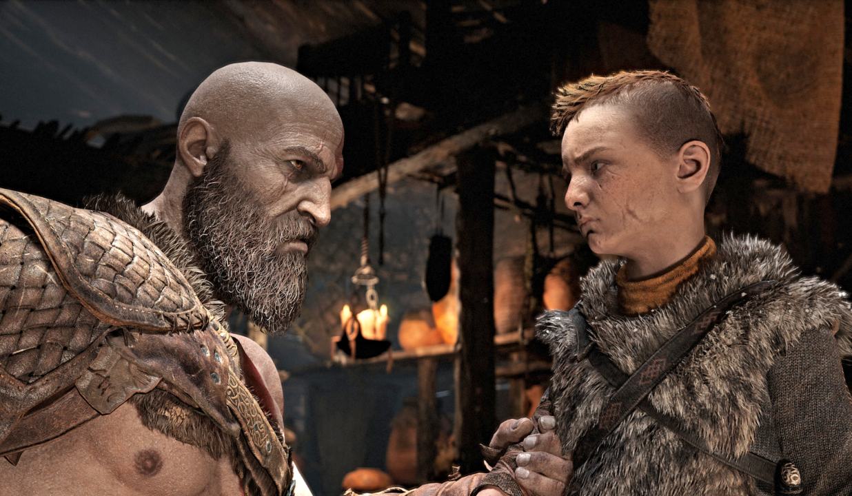 God of War Kratos z synem Steam