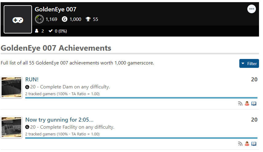 GoldenEye 007 - osiągnięcia ze strony trueachievements
