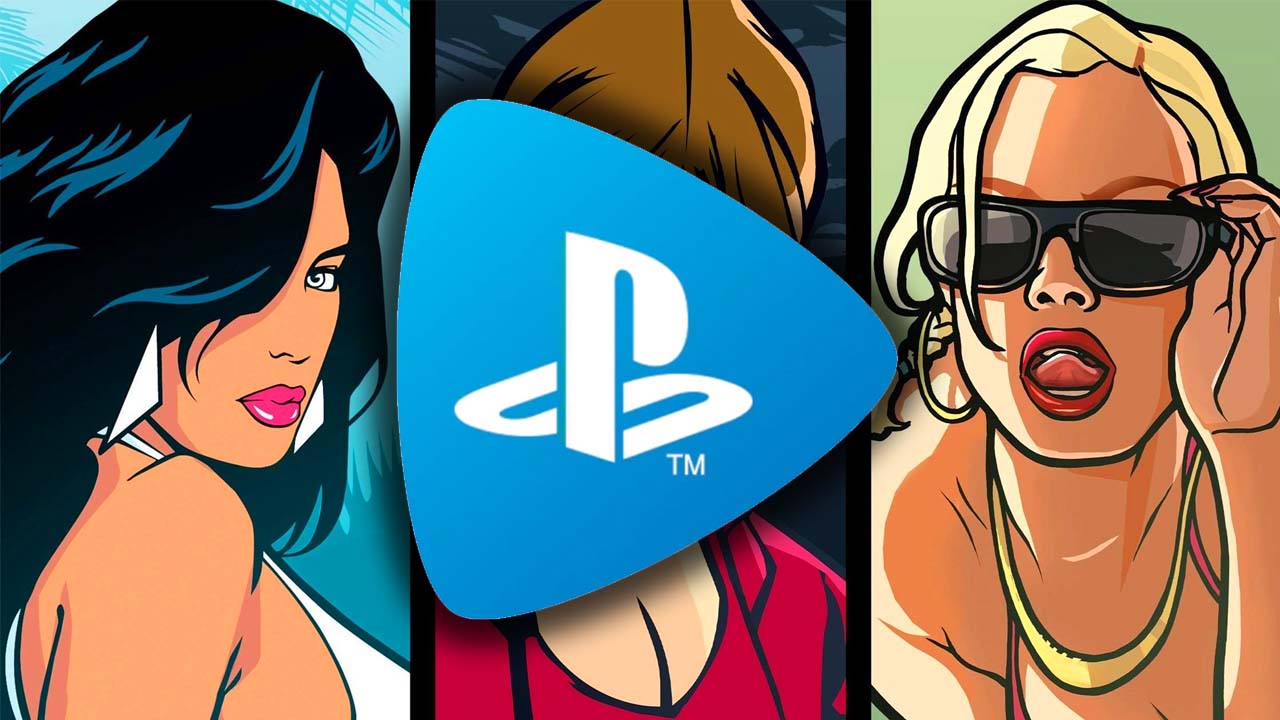 Logo PS Now i GTA The Trilogy The Definitive Edition