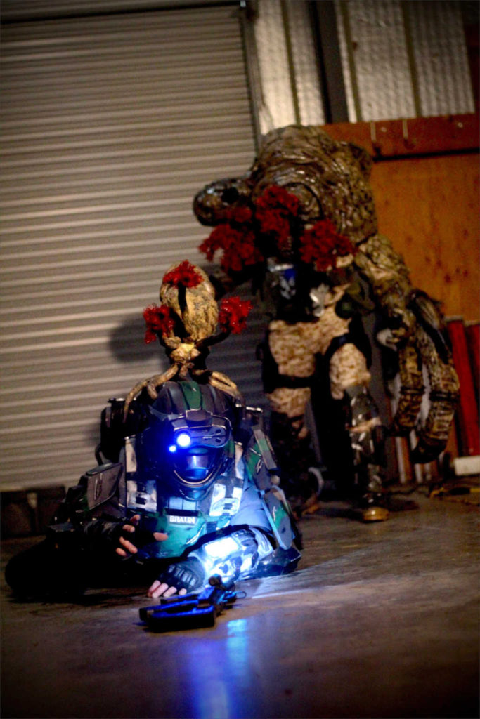 żołnierz został powalony przez flood