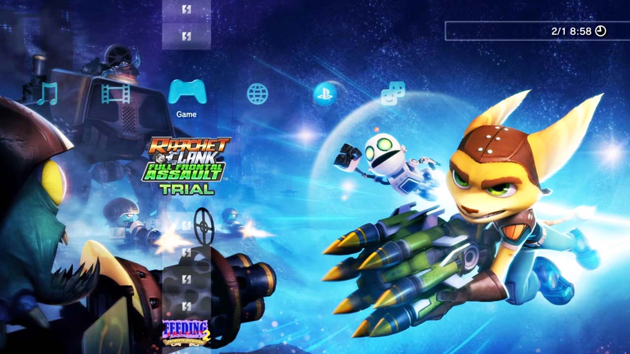 Menu XMB PS3 uruchomione na emulatorze RPCS3