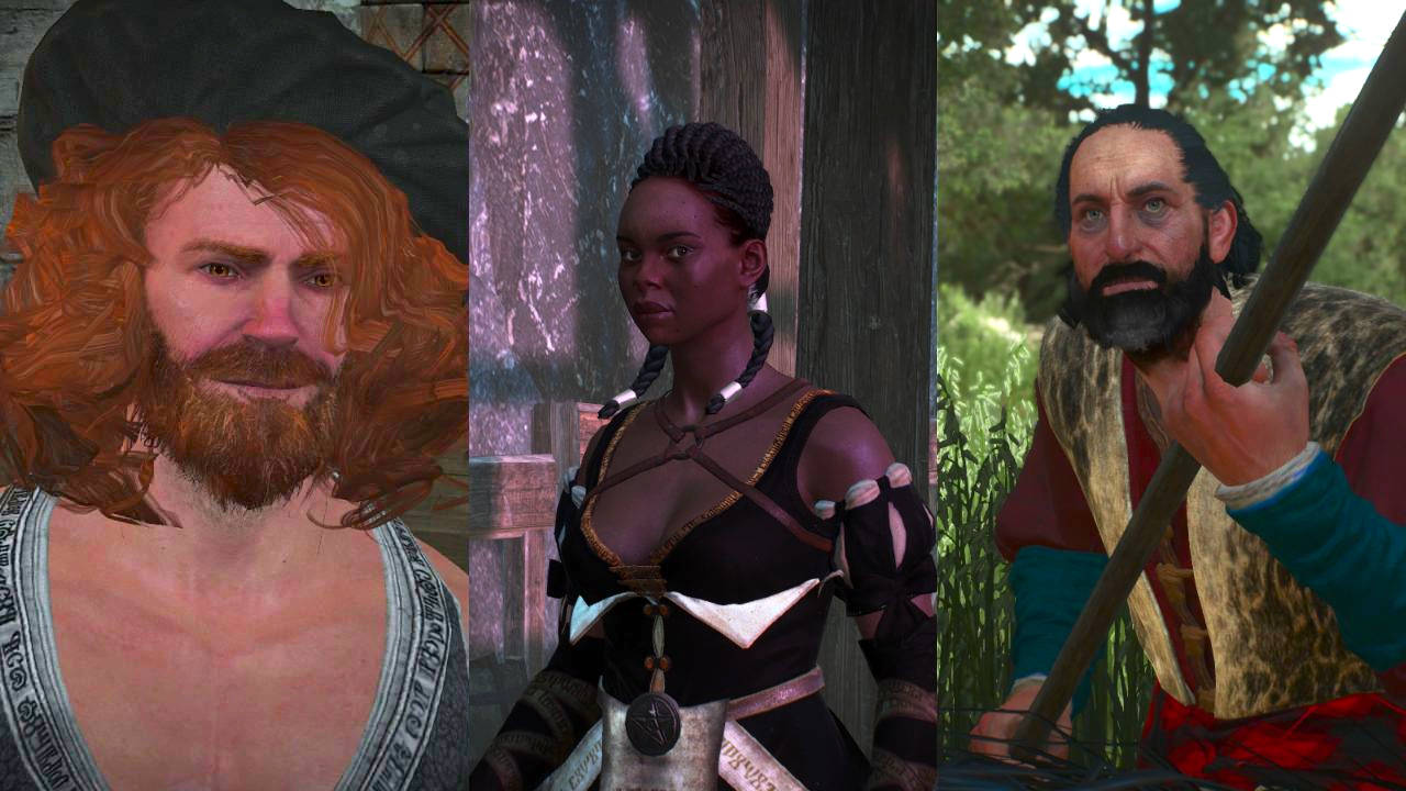 Wiedźmin 3 Dziki Gon mod - Netflix minor and secondary characters