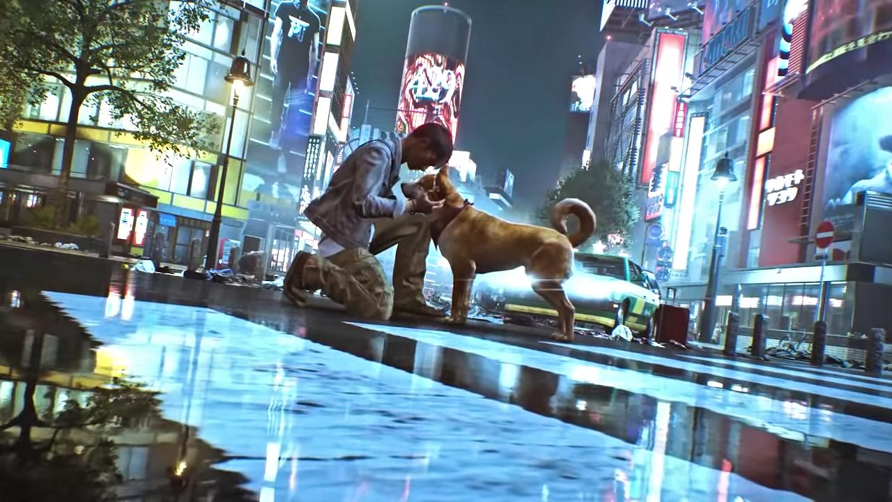 Ghostwire_ Tokyo głaskanie pieska