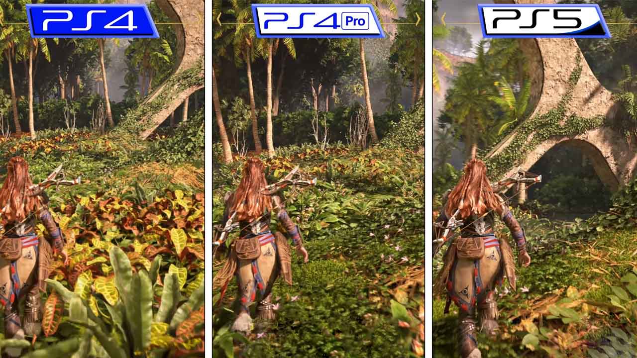 Horizon Forbidden West - porównanie gry na PS4, PS4 Pro i PS5