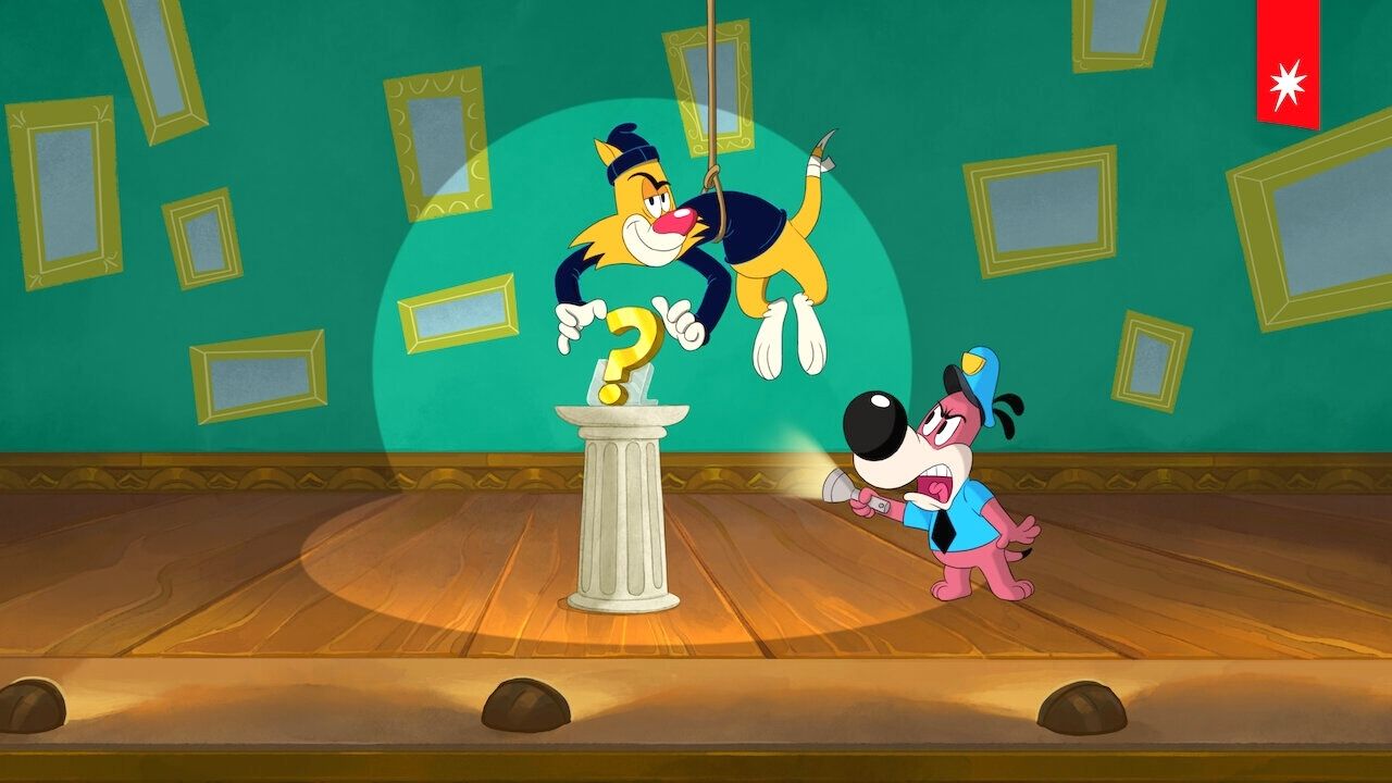 kadr z animacji Cat Burglar