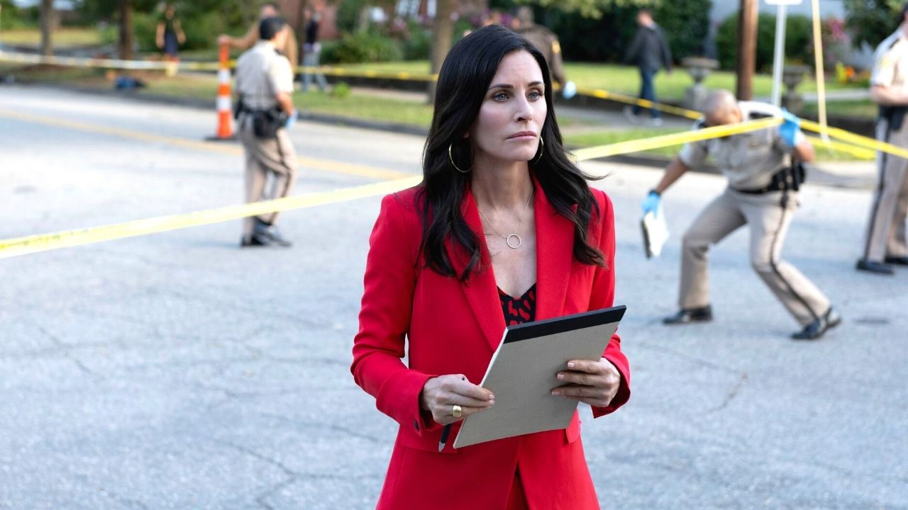 Courteney Cox w filmie Krzyk