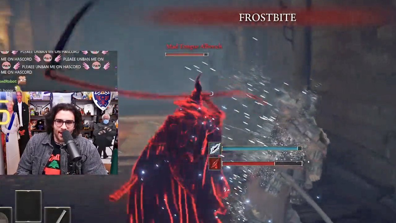 Hasanabi gra w Elden Ring