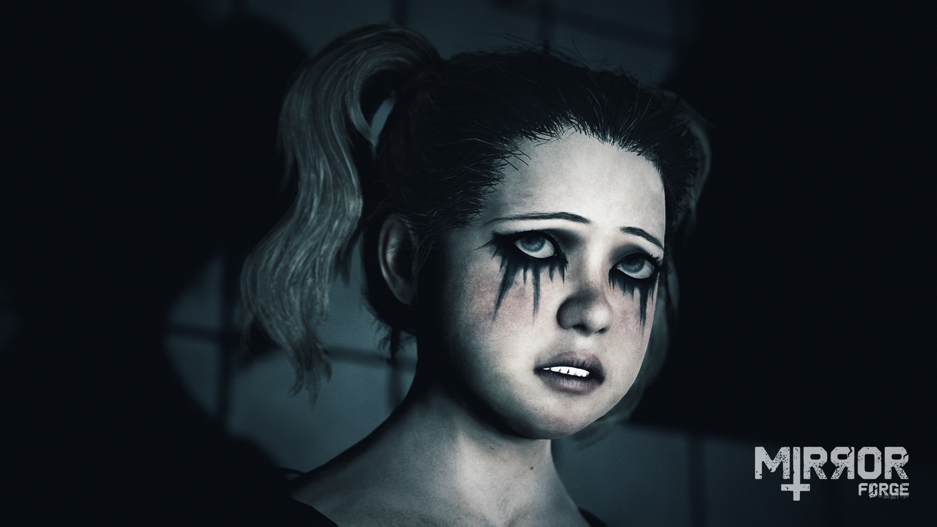 Mirror Forge dziewczynka z rozmazanym makijażem